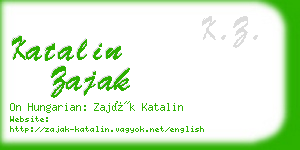 katalin zajak business card